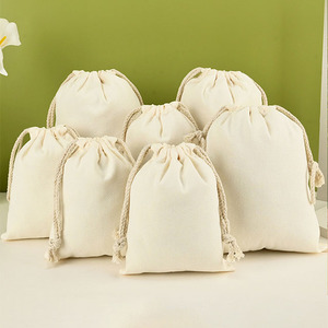 Custom 10oz Natural <b>Canvas</b> <b>Drawstring</b> <b>Bag</b> Valentines Day Gift <b>Bags</b> Cotton <b>Bags</b> for Packaging Grocery Personal - Product Image 5