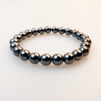 Bracelet en turquoise naturelle de style européen américain, perles de 8 mm, unisexe, minimaliste, cadeau pour couple
