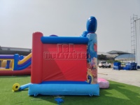 Rumah Loncat Tiup PVC Komersial Heavy Duty Bentuk Putri Duyung untuk Pesta Keluarga, Sewa, dan Bisnis Taman Bermain