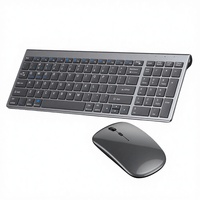 Kit Clavier et Souris Sans Fil 2,4 GHz Ultra-Mince Portable avec Rétroéclairage LED 78 Touches Rechargeable – Idéal pour le Bureau, la Maison, le Gaming et les Voyages