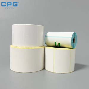 บริการ OEM กระดาษสติกเกอร์บาร์โค้ดแบบใช้ความร้อน ขนาด 100x150 มม. กาวเหนียวพิเศษ สำหรับงานขนส่ง โลจิสติกส์ ซูเปอร์มาร์เก็ต และสติกเกอร์สินค้าสด - Product Image 1