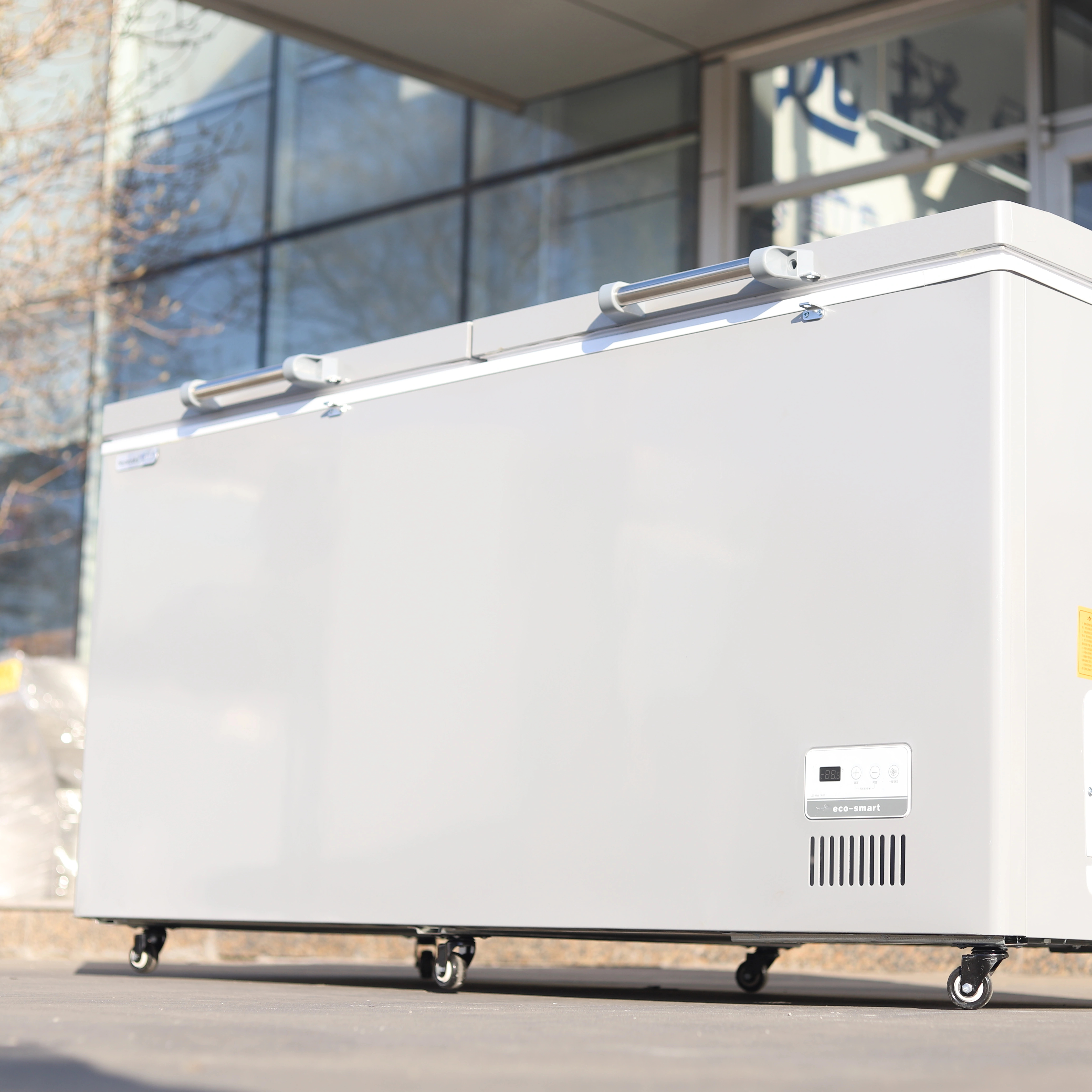 XiangMing 220V Single-Temperature Horizontal Cooler Freezer Static System Ice Cream Meat Direct Freezer Storage Box Application