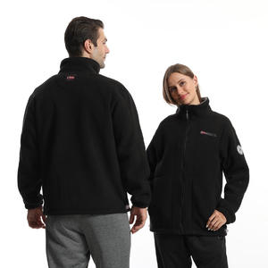 Blouson Bomber Homme Doublé <span class=keywords><strong>Polaire</strong></span> Épais et Résistant au Froid avec Motif Cœur, Col Montant, Chaud pour l'Hiver, Style Urbain - Product Image 2