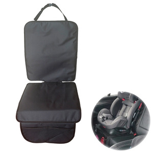 Car Seat <b>Back</b> <b>Protector</b> 2Pcs Rear Anti Wear Mat Anti Slip Dirt Proof Oxford Cloth Single Color - Product Image 2