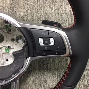 Volants de voiture pour Volkswagen MK7 MK6 R <span class=keywords><strong>Golf</strong></span> 7 Gti <span class=keywords><strong>Golf</strong></span> 6 Jetta Passat pour VW CC Volant en cuir - Product Image 3