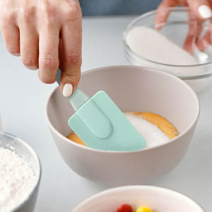 Juego de espátulas de silicona azul nórdico, 3 piezas, herramientas reutilizables para hornear en la cocina, cepillo para mantequilla y pasteles para cocinar en casa - Product Image 2