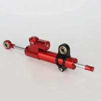Amortisseur rouge + kit de support noir, stabilisateur, amortisseur de direction avec fixation rouge pour Kukirin G3 Pro 2024/Ausom Gallop