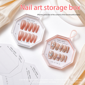 Nouvelle Boîte d'Emballage Vide pour Faux Ongles Personnalisée, Boîte de <span class=keywords><strong>Rangement</strong></span> et de Présentation pour Cartes à Ongles, Boîtes à Ongles pour Faux Ongles à Presser - Product Image 4