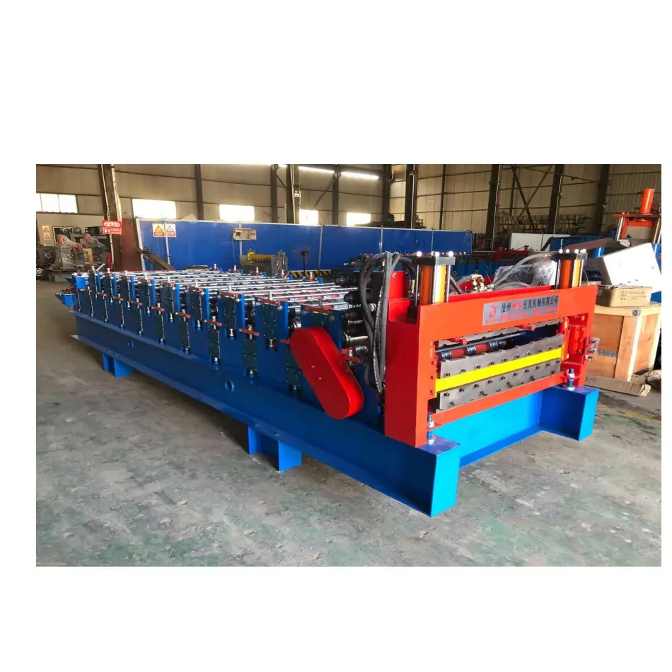Export America double layer ibr Steel Profile metal Roof Sheet roofing panel roll forming machine