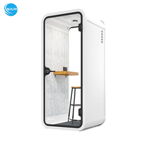 Meilleure vente Réduction du bruit Bureau Pod acoustique silencieux insonorisé bureau téléphone méditation pas cher cabine insonorisée