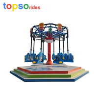Manège de chaises volantes pour parc d'attractions extérieur, 16 places, avec rotation en spirale et jets d'air