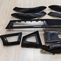 Kit de garnitures intérieures en fibre de carbone LHD 10 pièces pour tableau de bord BMW M3 M4 F30 F31 F32 F33 F34 F35 F36 F80 F82