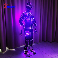 Costume de danse en fibre optique avec logo personnalisé, lumineux, pour scène, boîte de nuit, festival, défilé, spectacle