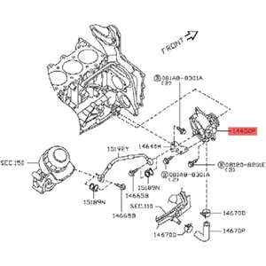Nuovo gruppo pompa per vuoto freno motore compatibile Zpartners 14650-EB70A 114650-EB300 per Nissan Navara <span class=keywords><strong>D40</strong></span>/Pathfinder R51 - Product Image 4