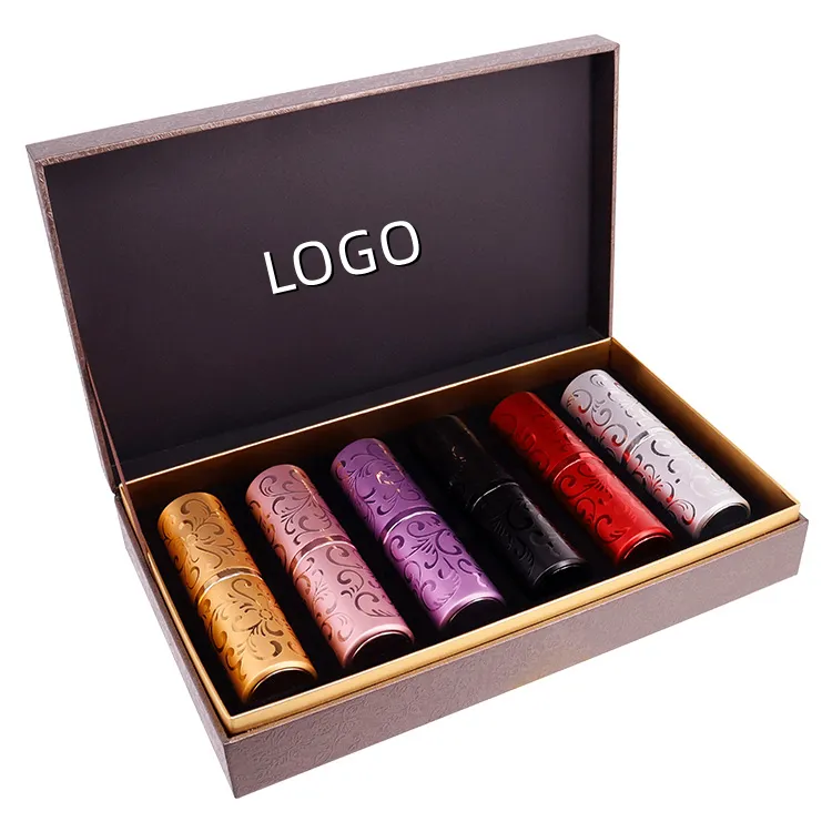 Custom Logo Printed Luxury Multiple Perfume Samples Fragrance Essential Oil Bottles Packaging Paper Box