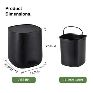 المصنع مباشرة بيع أفضل بيع الحديثة ABS PP المواد البلاستيكية منزل سلة مهملات - Product Image 3