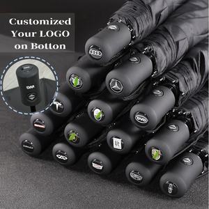 Ombrello Parasole Automatico Pieghevole in 3 Sezioni Personalizzato con LOGO All'ingrosso, Compatto da Viaggio, Protezione UV da Pioggia e Sole, Antivento e Impermeabile - Product Image 2