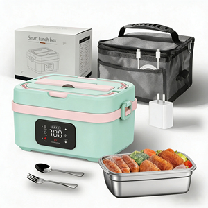 Factory Customized Rechargeable Electric Heating Lunch Box Large Capacity Smart Food Warmer for Office School and Student Meals - Product Image 2