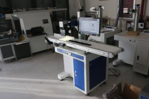 CCD <b>Camera</b> Positioning Table Type fiber laser cnc 30W with Table and Computer 80mm Rotatory Double Red Dots EZCAD Convey Belt - Product Image 5