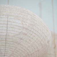 Lampe suspendue ovale en tissu faite à la main de style rétro, hauteur réglable, pour hôtel, projet commercial
