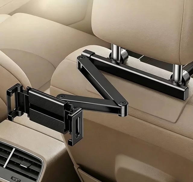 Car Tablet Holder Rear Seat Back Entertainment iPad Stand Headrest Fixed Car Tablet Holder