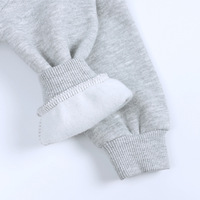 Sweat-shirt décontracté en coton pour enfants, veste à enfiler, couleur unie, polaire, manches longues, style coréen, bébé, automne, hiver
