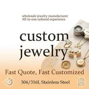 Bulk Wholesale OEM Customizable 316L Stainless Steel Manufacturer Pendant Personalized Jewelry <b>Necklace</b> Custom logo for Jewelry - Product Image 1
