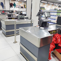 Nouveau design de table de caisse de supermarché pour magasin de détail