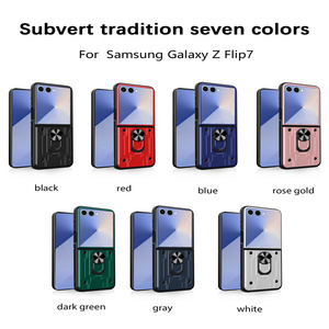 เคสโทรศัพท์ Lichicase แบบสองในหนึ่ง พร้อมที่ยึดแม่เหล็กในรถยนต์ ช่องใส่บัตร สำหรับ <span class=keywords><strong>Samsung</strong></span> Z Flip 8  พร้อมเคสป้องกัน - Product Image 1