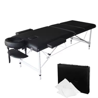 Table de massage pliable réglable en aluminium portable de qualité supérieure