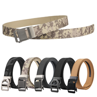 Ceinture tactique pour homme de grande taille, 1,5 pouce, pour usage extérieur, avec système de rail, ceinture à cliquet en nylon EDC