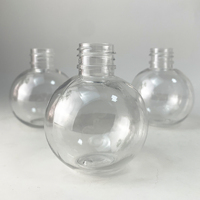 Pot en PET sphérique de 60g 60ml avec bouchon à vis, estampage doré, sérigraphie, emballage créatif pour boissons et cosmétiques, décorations événementielles