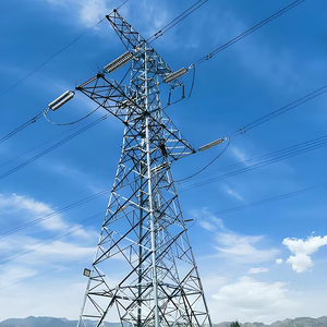 <span class=keywords><strong>Tour</strong></span> de transmission électrique 220 kV en treillis, autoportante en acier galvanisé, à double circuit, en acier cornière, 60-180 m - Product Image 5