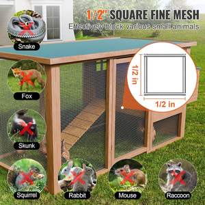 VEVOR 1/2 İnç 36 inç X 50 fit 19 Gauge Sıcak Daldırma Galvanizli Düşük Karbonlu Demir Genişletilmiş Hasır Kare Delikli Rulo Tavuk Teli Kafesler İçin - Product Image 4