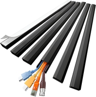 Protector de Cables Rectangular de PVC para Montaje en Pared de 85 Pulgadas, Caja de Gestión de Cables para 3 a 4 Cables, Organizador de Cables para TV