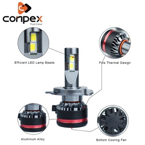 Bombilla LED para Faros Delanteros Conpex Original M8, H4 H11 H3, Color 6500k, Nuevo Sistema de Iluminación Automotriz, Patente Propia, Compatible con H1 H3 H7 5202 - Product Image 2