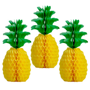 36CM Décorations d'<span class=keywords><strong>ananas</strong></span> Tropical Party Summer Hawaiian Luau Party <span class=keywords><strong>Ananas</strong></span> Nid d'abeille Centres <span class=keywords><strong>de</strong></span> <span class=keywords><strong>table</strong></span> pour tables suspendues - Product Image 1