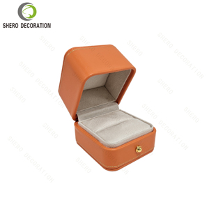 Boîte à bijoux en cuir avec logo personnalisé en gros, boîte de luxe pour boucles d'oreilles, bracelet, collier, bague, emballage de bijoux - Product Image 4