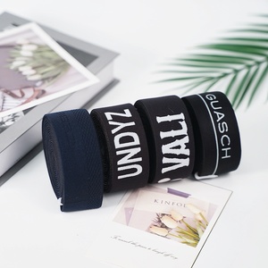 Cinta de Tela Jacquard con Logotipo Personalizado para Accesorios de Ropa, Cinta Elástica y No Elástica para Cintura, para Prendas y Bolsos - Product Image 5