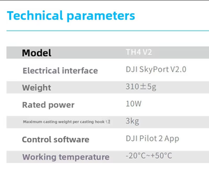 Soporte de Proyectores de Cuatro Secciones CZI TH4 <span class=keywords><strong>V2</strong></span> para Drones DJI <span class=keywords><strong>M210</strong></span> <span class=keywords><strong>V2</strong></span> M300 RTK Fabricados en China FPV - Product Image 4