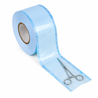 Rouleaux de 200 m/rouleau de pochettes plates stériles jetables pour emballage médical, pour stérilisation à la vapeur/gaz EO, avec indicateurs de changement de couleur, usage médical
