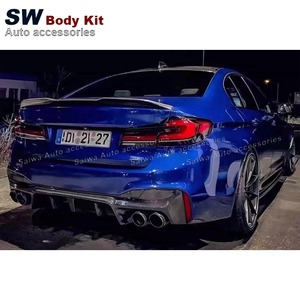 Difusor de Parachoques Trasero 3D de Fibra de Carbono para <span class=keywords><strong>BMW</strong></span> Serie 5 G30 G38 F90 <span class=keywords><strong>M5</strong></span> Lci de 4 Puertas, Alerón Trasero, <span class=keywords><strong>Precio</strong></span> al por Mayor - Product Image 3