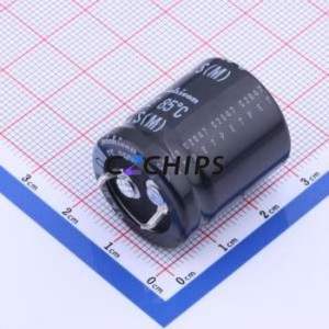 ตัวเก็บประจุแบบอิเล็กโทรไลต์อะลูมิเนียมแบบสแนปอิน LLS2G820MELZ ชนิด Through-hole (THT), ขนาด D22xL25 มม. 82uF 20% 400V 10 มม. - Product Image 2