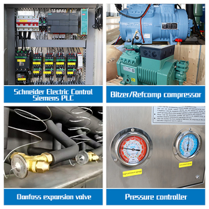 Icema công nghiệp 3 tấn Máy Làm Đá hàng ngày 100kg Dung tích lưu trữ đá với máy nén 110V và động cơ fabricadora de hielo - Product Image 5