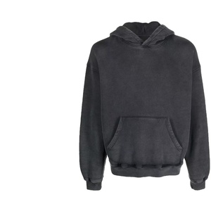 Felpa con <span class=keywords><strong>Cappuccio</strong></span> da <span class=keywords><strong>Uomo</strong></span> Personalizzata in <span class=keywords><strong>Cotone</strong></span> 100% con Spalle Cadenti, Casual, Lavata, Oversize, Pullover Pesante 460g, all'Ingrosso - Product Image 1