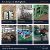 Broyeur de bois pour champignons India Machinery Buyer MX-500, capacité 1,0 T/H, moteur en cuivre pur, garantie TT, dépôt de 30 %