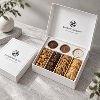 Boîte à pâtisserie biodégradable personnalisée, en papier alimentaire, pour biscuits, beignets, macarons, pâtisseries, avec logo imprimé