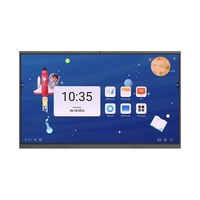 Tableau blanc interactif intelligent LCD 4K tout-en-un, écran tactile pour l'enseignement, 86 pouces, 120 Hz