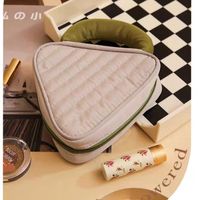 Nouvelle pochette de cosmétique en tissu matelassé avec poignée Portable, jolie fille, 2022