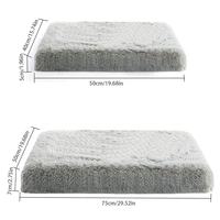 Nouveau lit carré en peluche pour animaux de compagnie, canapé-lit pour chien pour un sommeil profond avec fonction de transport, en mousse et coussin, pour niche ou chat